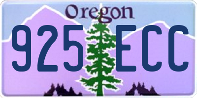 OR license plate 925ECC