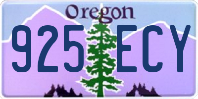 OR license plate 925ECY