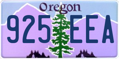 OR license plate 925EEA