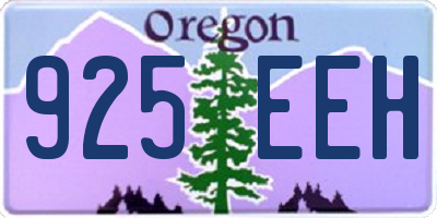OR license plate 925EEH