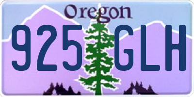 OR license plate 925GLH