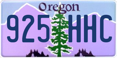 OR license plate 925HHC
