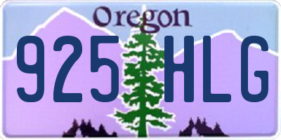 OR license plate 925HLG