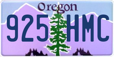 OR license plate 925HMC