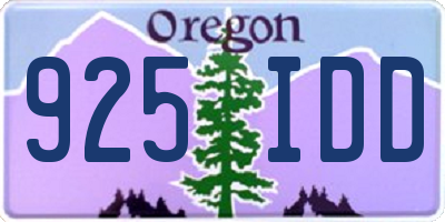 OR license plate 925IDD