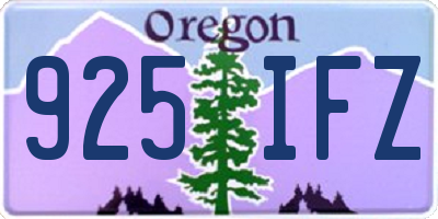 OR license plate 925IFZ