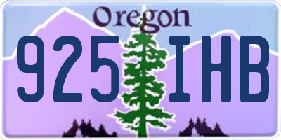 OR license plate 925IHB