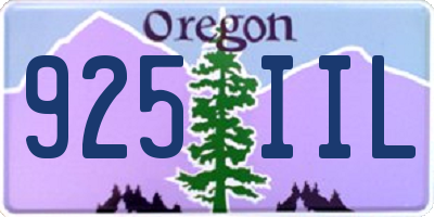 OR license plate 925IIL