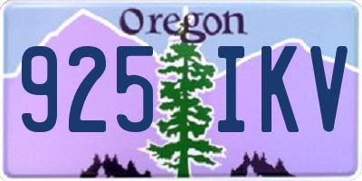 OR license plate 925IKV