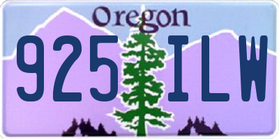 OR license plate 925ILW