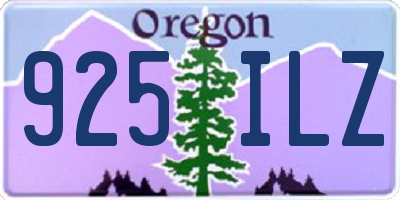 OR license plate 925ILZ