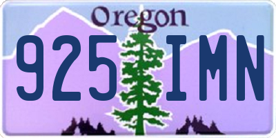OR license plate 925IMN