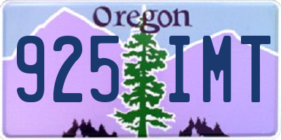 OR license plate 925IMT