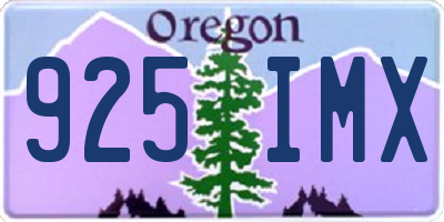 OR license plate 925IMX