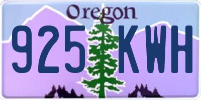 OR license plate 925KWH