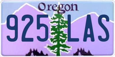 OR license plate 925LAS