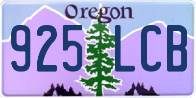 OR license plate 925LCB