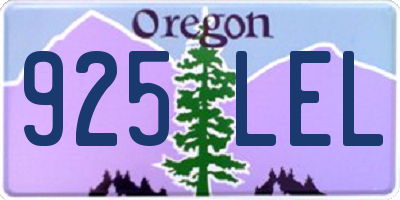 OR license plate 925LEL