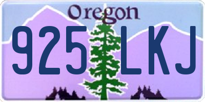 OR license plate 925LKJ