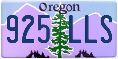 OR license plate 925LLS