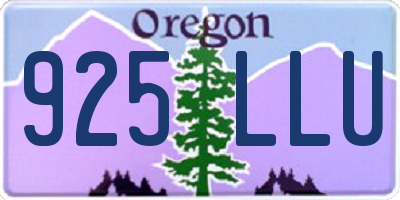 OR license plate 925LLU