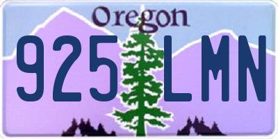 OR license plate 925LMN