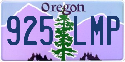 OR license plate 925LMP