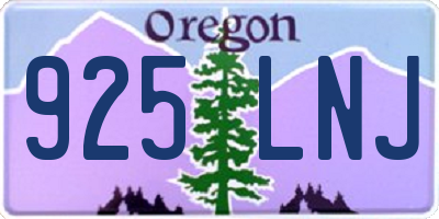 OR license plate 925LNJ