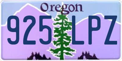 OR license plate 925LPZ