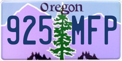 OR license plate 925MFP