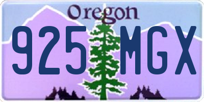 OR license plate 925MGX