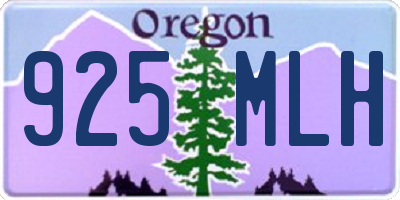 OR license plate 925MLH