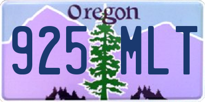 OR license plate 925MLT