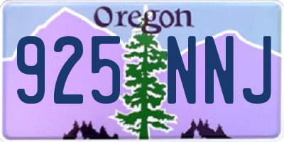 OR license plate 925NNJ