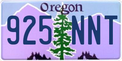 OR license plate 925NNT