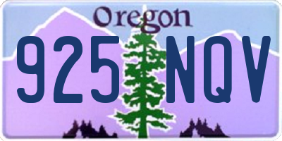 OR license plate 925NQV