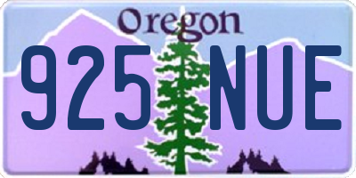 OR license plate 925NUE