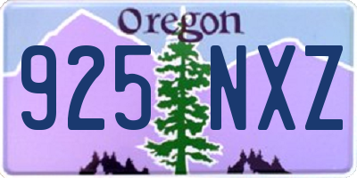 OR license plate 925NXZ