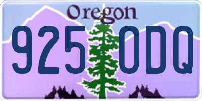 OR license plate 925ODQ