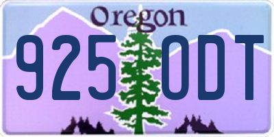 OR license plate 925ODT