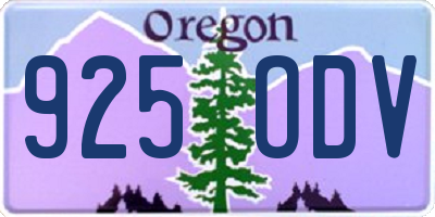 OR license plate 925ODV