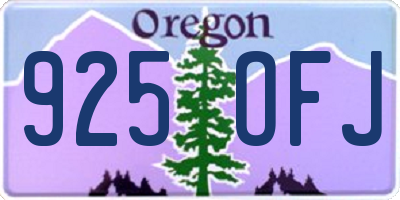 OR license plate 925OFJ