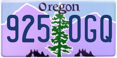 OR license plate 925OGQ