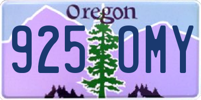 OR license plate 925OMY