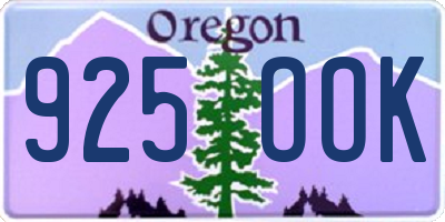 OR license plate 925OOK