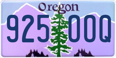 OR license plate 925OOQ