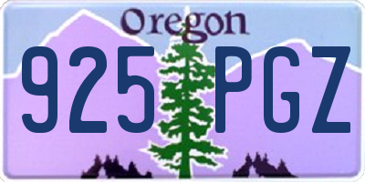 OR license plate 925PGZ