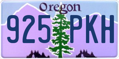 OR license plate 925PKH