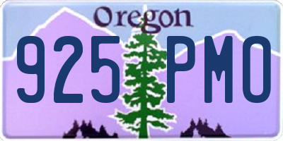 OR license plate 925PMO