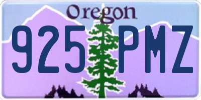 OR license plate 925PMZ